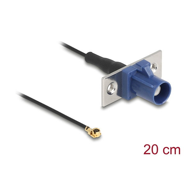DeLOCK Cable de antena coaxial FAKRA C a MHF® I 1,13 - 20 cm