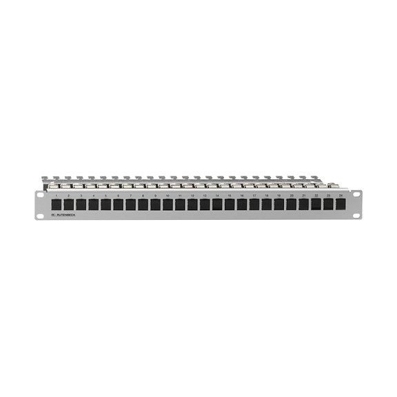 Rutenbeck Patch Panel 19 24xTP CAT6A 500Mhz gris claro Rutenbeck Patch Panel 19 24xTP CAT6A 500Mhz gris claro