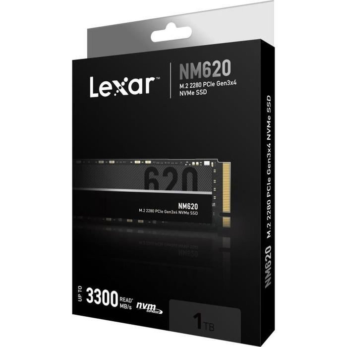 Lexar NM620 M.2 NVMe PCIe Gen3 x4 1 TB Lexar NM620 M.2 NVMe PCIe Gen3 x4 1 TB