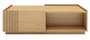 DKD Home Decor Mesa Centro Scandi Natural 120x60x35cm MDF Roble 2 Cajones