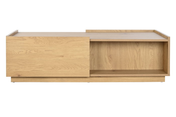 DKD Home Decor Mesa Centro Scandi Natural 120x60x35cm MDF Roble 2 Cajones DKD Home Decor Mesa Centro Scandi Natural 120x60x35cm MDF Roble 2 Cajones
