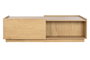 DKD Home Decor Mesa Centro Scandi Natural 120x60x35cm MDF Roble 2 Cajones