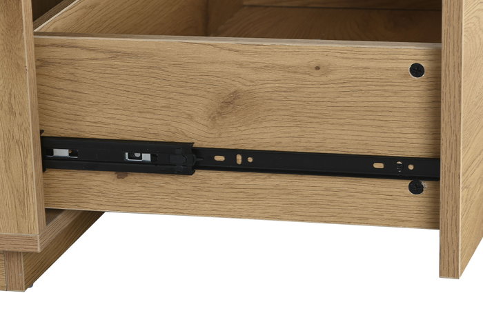 DKD Home Decor Mesa Centro Scandi Natural 120x60x35cm MDF Roble 2 Cajones DKD Home Decor Mesa Centro Scandi Natural 120x60x35cm MDF Roble 2 Cajones