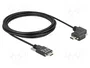 DeLOCK Cable USB 2.0 USB Type-C™ a USB Type-C™ acodado con tornillos 3 m