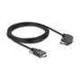 DeLOCK Cable USB 2.0 USB Type-C™ a USB Type-C™ acodado con tornillos 3 m
