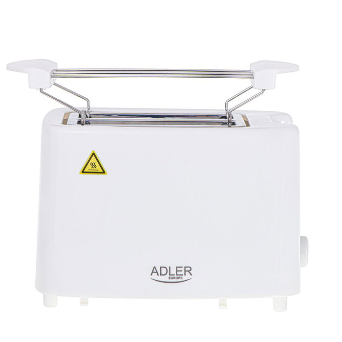 Adler Tostadora Ad 3223 de 2 ranuras, Blanca, 900 W Adler Tostadora Ad 3223 de 2 ranuras, Blanca, 900 W