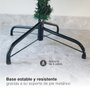 Bambasy Árbol de navidad artificial Haur 1,5M con efecto nieve, acebo y piñas