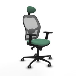 PIQUERAS Y CRESPO Silla de oficina Jorquera Verde esmeralda y Gris