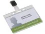 Q-connect Identificador Rigido Plastico Acabado Brillante con Pinza KF14148 9x6,7 cm