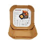 FACKELMANN Bandeja de Papel para Airfryer Cuadrado, 50 Unidades - Recipiente Desechable para Freidora de Aire sin Aceite