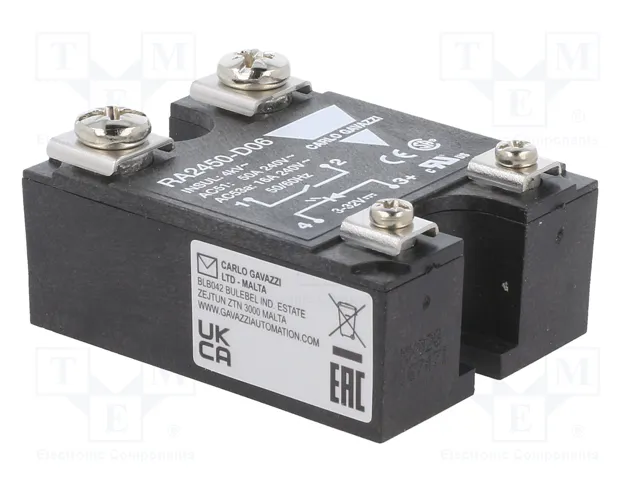 CARLO GAVAZZI RA2450-D06 Relé de semiconductor 50A 24÷280VAC