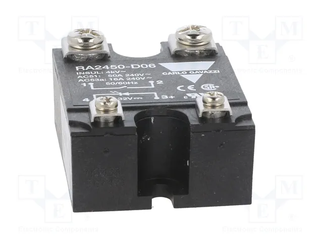CARLO GAVAZZI RA2450-D06 Relé de semiconductor 50A 24÷280VAC