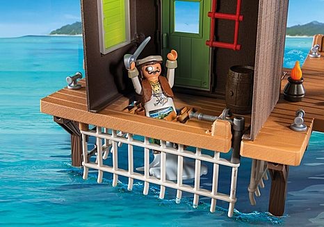 Playmobil Puerto y Guarida Pirata con Prisiones 71792