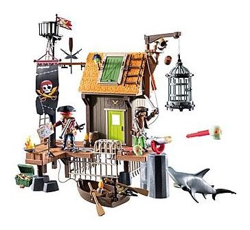 Playmobil Puerto y Guarida Pirata con Prisiones 71792