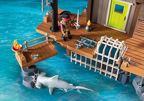 Playmobil Puerto y Guarida Pirata con Prisiones 71792