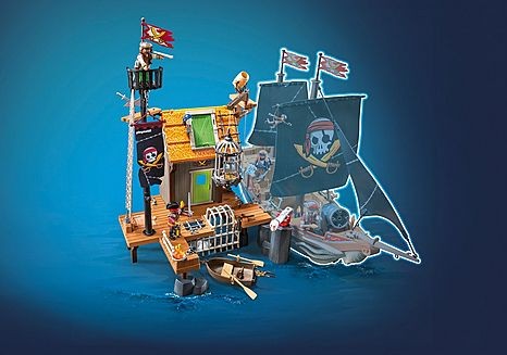 Playmobil Puerto y Guarida Pirata con Prisiones 71792