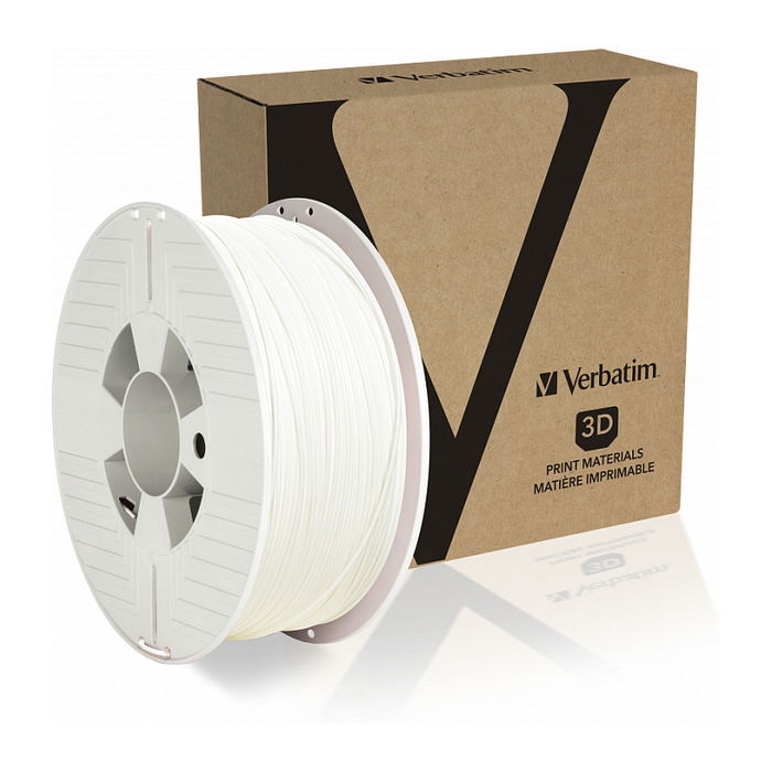 Verbatim PLA Filamento 1,75 mm Blanco 1 kg para Impresora 3D, Filament-Rolle