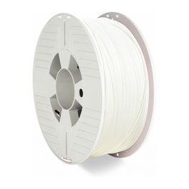 Verbatim 55315 Filamento PLA para Impresora 3D - 1.75 mm, Blanco, 1 kg (335 m) - Material de Impresión 3D con Temperatura de Extrusión 210°C