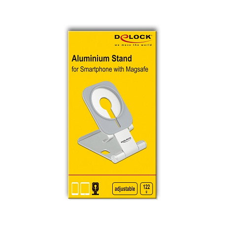 DeLOCK Soporte para smartphone ajustable para MagSafe de aluminio DeLOCK Soporte para smartphone ajustable para MagSafe de aluminio