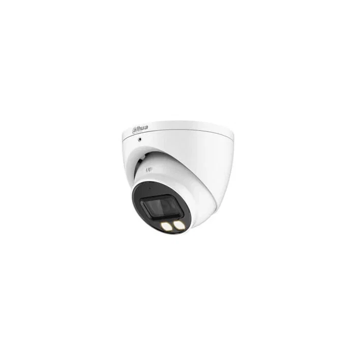 Dahua DH-HAC-HDW1200TP-IL-A Cámara Híbrida Turret Lite Smart 2MP IR 40m con Audio y Luz Dual, Lente 2.8mm