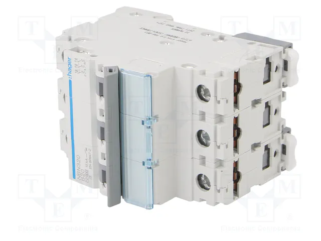 HAGER Interruptor magnetotérmico NBN320 20A 3P 10kA