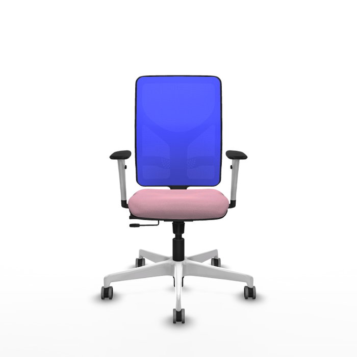 PIQUERAS Y CRESPO Silla de oficina Motilla Rosa y Azul