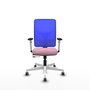 PIQUERAS Y CRESPO Silla de oficina Motilla Rosa y Azul