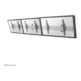 Neomounts NMPRO-WMB3 Soporte de Pared Triple para Pantallas de Menu 32-55 Pulgadas, Inclinable, hasta 30 kg por Display, Aluminio Negro