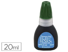 X'stamper Tinta Quix para Sellos Verde Bote de 20 ml Consumible Máquina Sellos