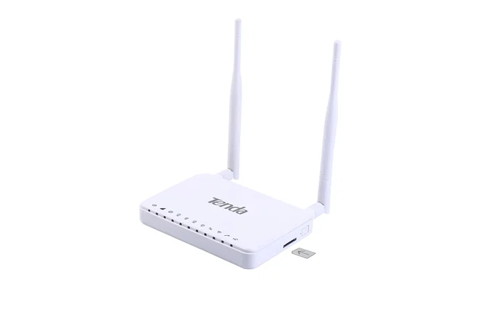 Tenda 4G680 Router de Sobremesa con Ranura SIM, 4G/3G LTE, Wi-Fi 4 300 Mbps 2.4 GHz, 4 Puertos LAN Ethernet Rápido, Blanco