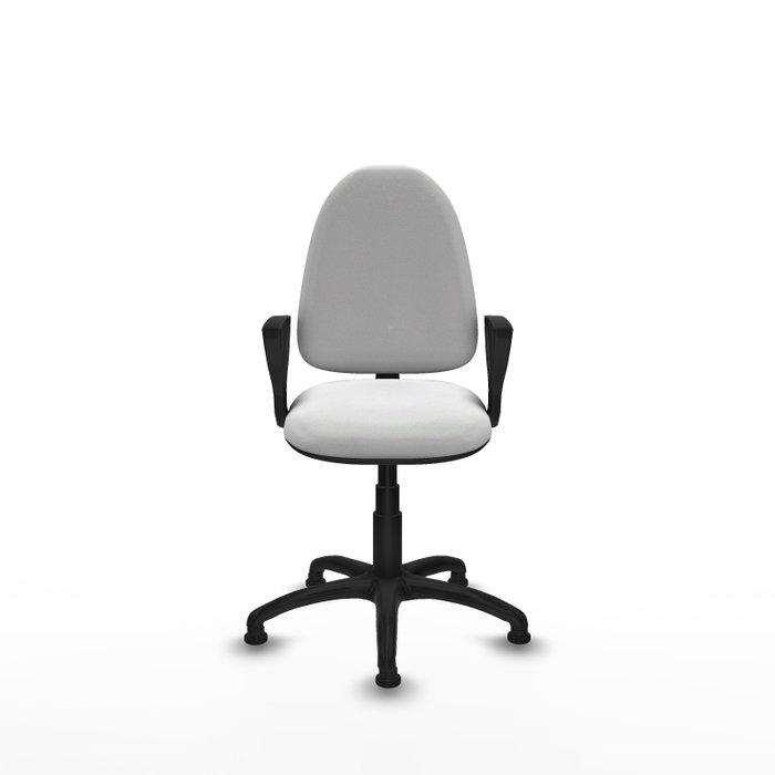 PIQUERAS Y CRESPO Silla de oficina Aýna en color Blanco con brazos fijos