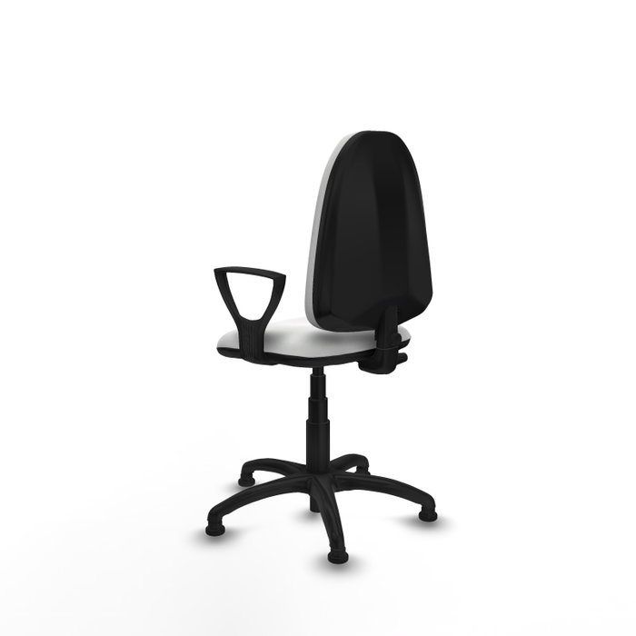PIQUERAS Y CRESPO Silla de oficina Aýna en color Blanco con brazos fijos