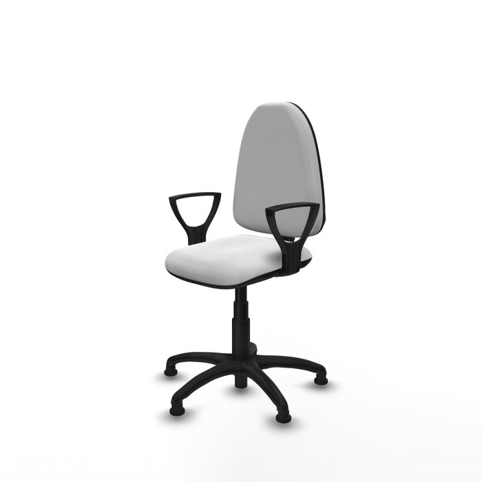 PIQUERAS Y CRESPO Silla de oficina Aýna en color Blanco con brazos fijos