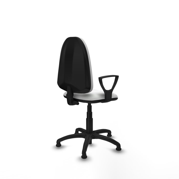 PIQUERAS Y CRESPO Silla de oficina Aýna en color Blanco con brazos fijos