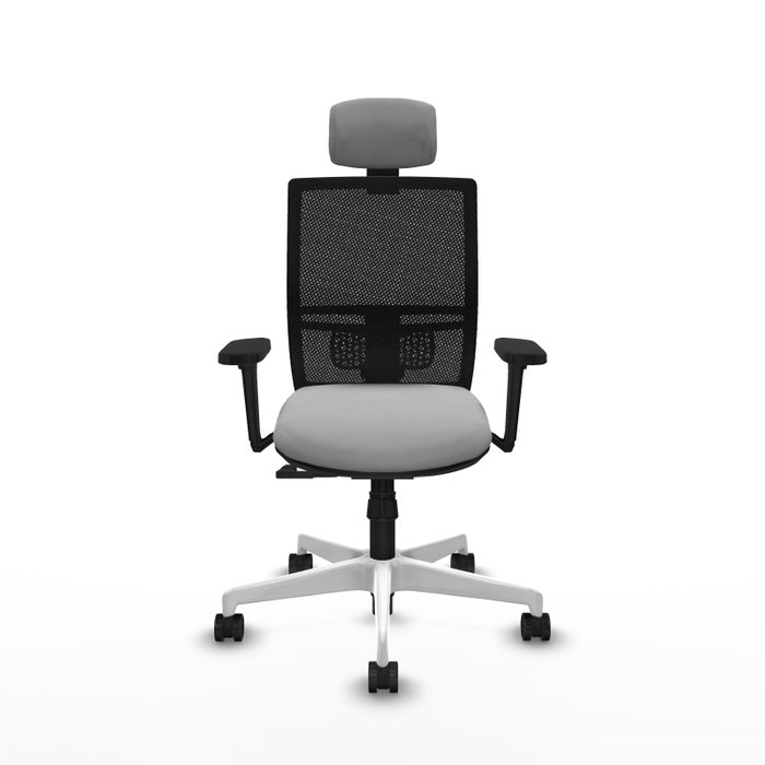 PIQUERAS Y CRESPO Silla de oficina Yunquera con mecanismo Sincro, Gris claro y Negro PIQUERAS Y CRESPO Silla de oficina Yunquera con mecanismo Sincro, Gris claro y Negro