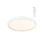 Cristalrecord Plafón LED Circular Charly 72W 3CCT Dimable 7290Lm con Mando - Blanco, Ø50 x 7cm, Temperatura Ajustable 3000K/4000K/6000K