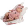Muñecas Guca Muñeca Reborn Sofía 46cm 10211 Bebé Realista de Tacto Suave con Pelele y Gorrito Rosa