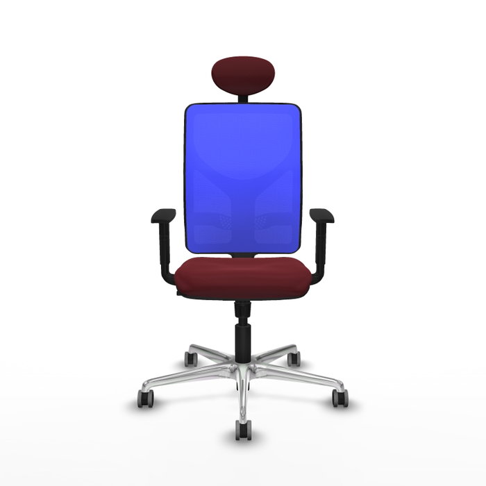 PIQUERAS Y CRESPO Silla de oficina Motilla con mecanismo Sincro, Granate y Azul PIQUERAS Y CRESPO Silla de oficina Motilla con mecanismo Sincro, Granate y Azul
