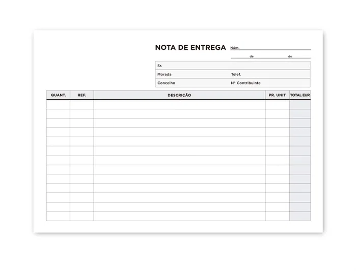 Liderpapel Talonario Entregas 329 Triplicado Cuarto Apaisado - Texto en Portugués, 2 Copias, Gramaje 60 g Liderpapel Talonario Entregas 329 Triplicado Cuarto Apaisado - Texto en Portugués, 2 Copias, Gramaje 60 g