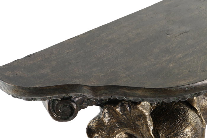 DKD Home Decor Repisa Colonial 16.5 x 36 x 36.5 cm Resina Dorado Negro Elefante