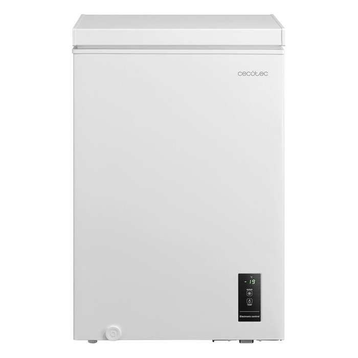 Cecotec Congelador Horizontal 99L Bolero CoolMarket Chest 99P Blanco E 38dB LED