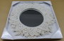 DKD Home Decor Espejo Macramé Cristal Blanco 40x40 cm