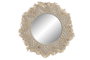 DKD Home Decor Espejo Macramé Cristal Blanco 40x40 cm