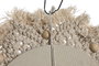 DKD Home Decor Espejo Macramé Cristal Blanco 40x40 cm