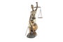 DKD Home Decor Figura Dama Justicia Envejecido Cobrizo