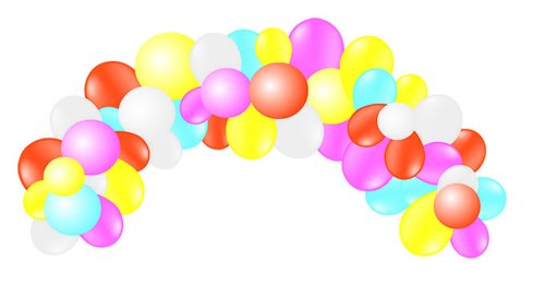 Vivalloons Guirnalda Arco Globos 55 Unidades Colores Pastel Latex Biodegradable