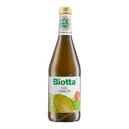 BIOTTA Jugo de Col Blanca Fermentada 500ml de Cultivo Biologico Certificado