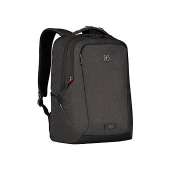 Wenger SwissGear MX Professional Mochila Portátil 16 Pulgadas (40.6 cm) con Compartimento para Tableta, Poliéster Gris, 21 Litros