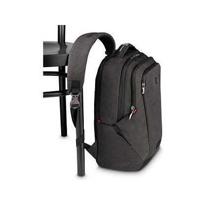 Wenger SwissGear MX Professional Mochila Portátil 16 Pulgadas (40.6 cm) con Compartimento para Tableta, Poliéster Gris, 21 Litros