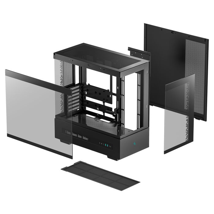 DeepCool Midi CH690 DIGITAL Torre PC Negro ATX micro ATX Mini-ITX ABS SPCC Vidrio Templado Juego